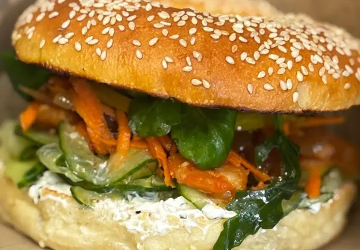 Bagel au saumon, création gourmande laRef